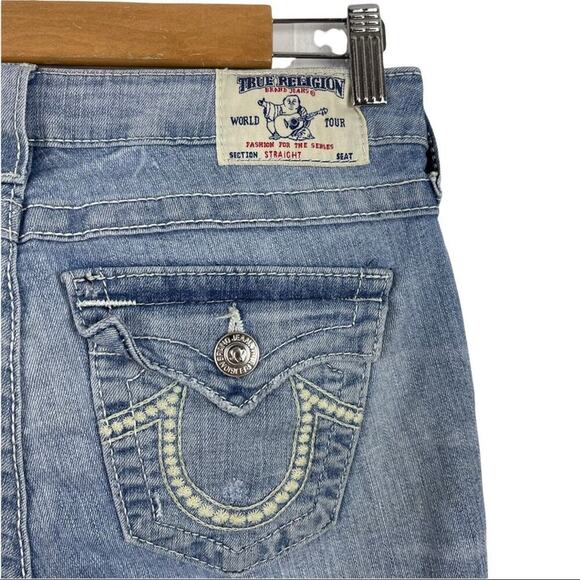 True Religion Straight Leg Light Wash Jeans 27 - Picture 8 of 14